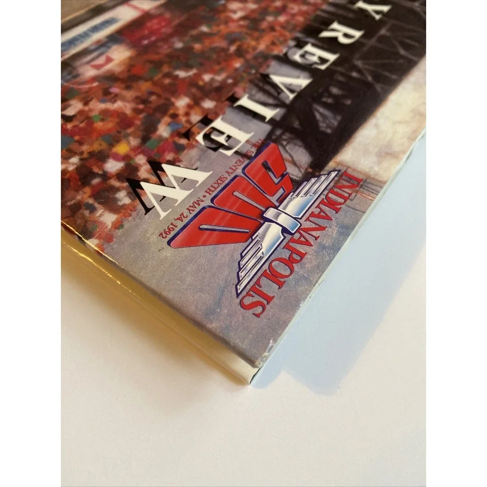 Indy 500 Publications Indy Review 76th Indy 500 May 1992 Vol. 2 With Dust Jacket